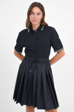 Kleid mit Poloshirt-Oberteil in Marine