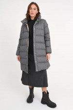 Daunenmantel COCHELONG mit Cashmere in Grau