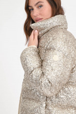 Daunenjacke ANTERNES mit Pailletten in Gold