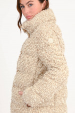 Jacke COCHEVISSE in Boucle-Optik in Gold/Weiß