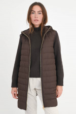 Daunenparka SAINBEL 2-in-1-Modell in Chocolate