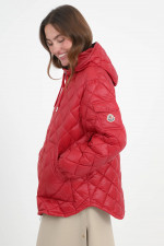 Oversize-Steppjacke in Cherry Red