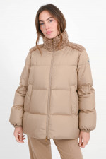 Daunenjacke ESNAIE mit Teddyfleece in Beige