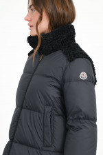Daunenjacke ESNAIE mit Teddyfleece in Schwarz