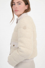 Bouclé Daunenjacke BLANDY in Creme