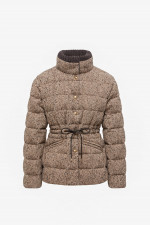 Woll-Daunenjacke ANTIGONY in Braun/Beige meliert