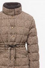 Woll-Daunenjacke ANTIGONY in Braun/Beige meliert