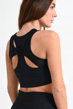 Sportliches Croptop in Schwarz