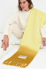 Wollmix Schal mit Farbverlauf in Gelb