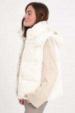Kuscheliges Daunengilet LUZULE in Creme