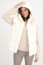 Kuscheliges Daunengilet LUZULE in Creme