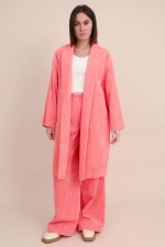 Cord-Mantel in Koralle