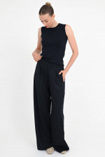 Strick-Top in Navy