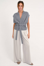 Strickweste ohne Arm in Grau