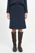 Tweed Rock HALLA mit Paspeltasche in Midnight