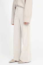 Straight-Leg-Pants aus Cord in Opal White