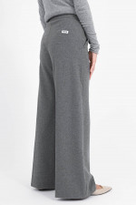 Hose mit geradem Bein in Anthrazit meliert