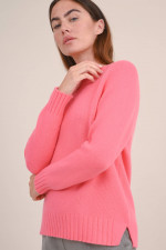 Cashmere Pullover in Flamingorosa