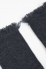 Strick-Handschuhe in Anthrazit