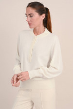 Pullover aus organic Cashmere in Natur