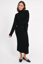Pullover aus Woll-Cashmere-Mix in Schwarz