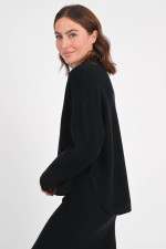 Woll-Cashmere-Mix Pullover in Schwarz