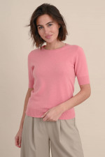 Shirt aus organic Cashmere in Sorbet