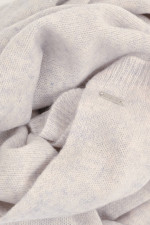 Cashmere-Schal in Hellgrau meliert