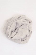 Cashmere-Schal in Hellgrau meliert