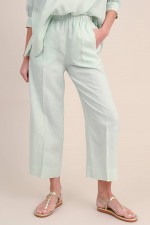 Culotte aus Leinen in Mint