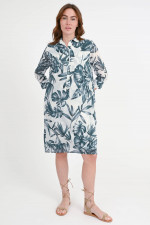 Baumwollkleid in Tea Jungle