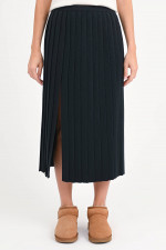 Midi-Plisseerock FRANZ in Midnight