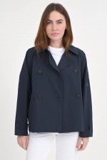 Zweireihige Jacke mit Fledermausärmel  in Navy