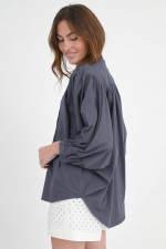 Bluse BALLOON in Anthrazit