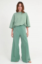 Weite Hose SUPER WOODY in Sage Green