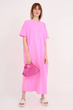 T-Shirt Kleid GIGI in Neon-Pink