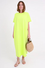 T-Shirt Kleid GIGI in Neongelb