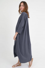 A-Linien-Kleid SAKURA in Anthrazit