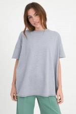 Oversize-Shirt GIGI in Hellgrau