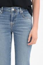 Jeans CALIE mit offenem Saum in Mittelblau
