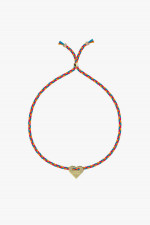 Herz-Armband SUPERWOMAN in Rot/Orange/Grün