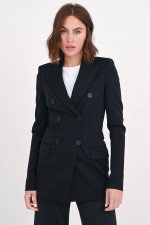 Zweireihiger Blazer FRIZZO in Schwarz