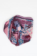 Seiden-Tuch in Lila/Blau/Rosa