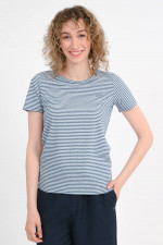 Gestreiftes Shirt in Blau/Weiß