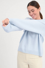 Cashmere-Pullover in Hellblau