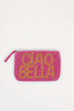 Statement Clutch CIAO BELLA in Pink/Gold