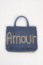 Shopper AMOUR in Blau/Natur