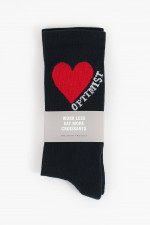 Hohe Socken OPTIMIST in Schwarz/Rot