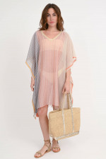 Poncho KOSAMI in Nude/Peach/Grau