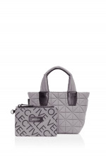 Gesteppte VEE TOTE MINI in Grau